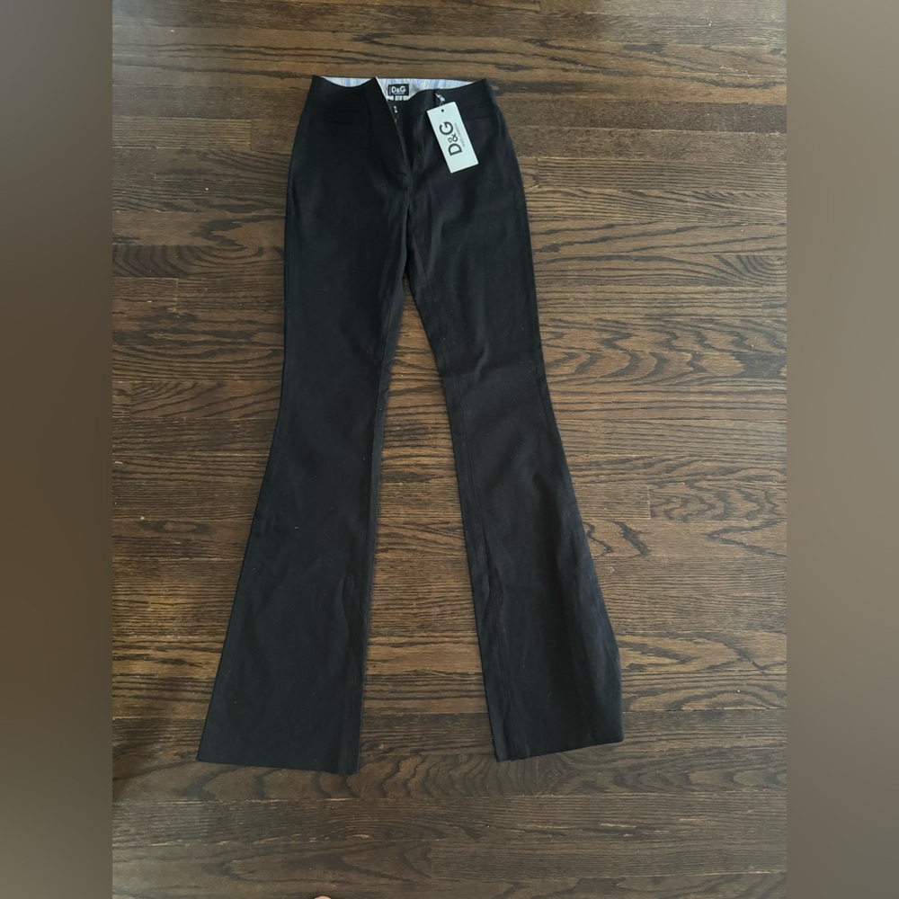 D&G Vintage Y2K Bootcut Pants, Size 38, New With Tags, Made In Italy